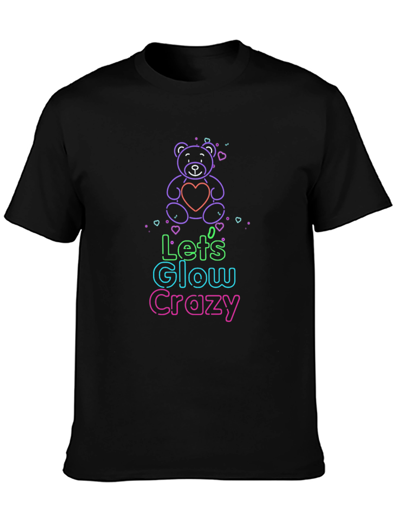 Glow Crazy Bear Graphic Tee