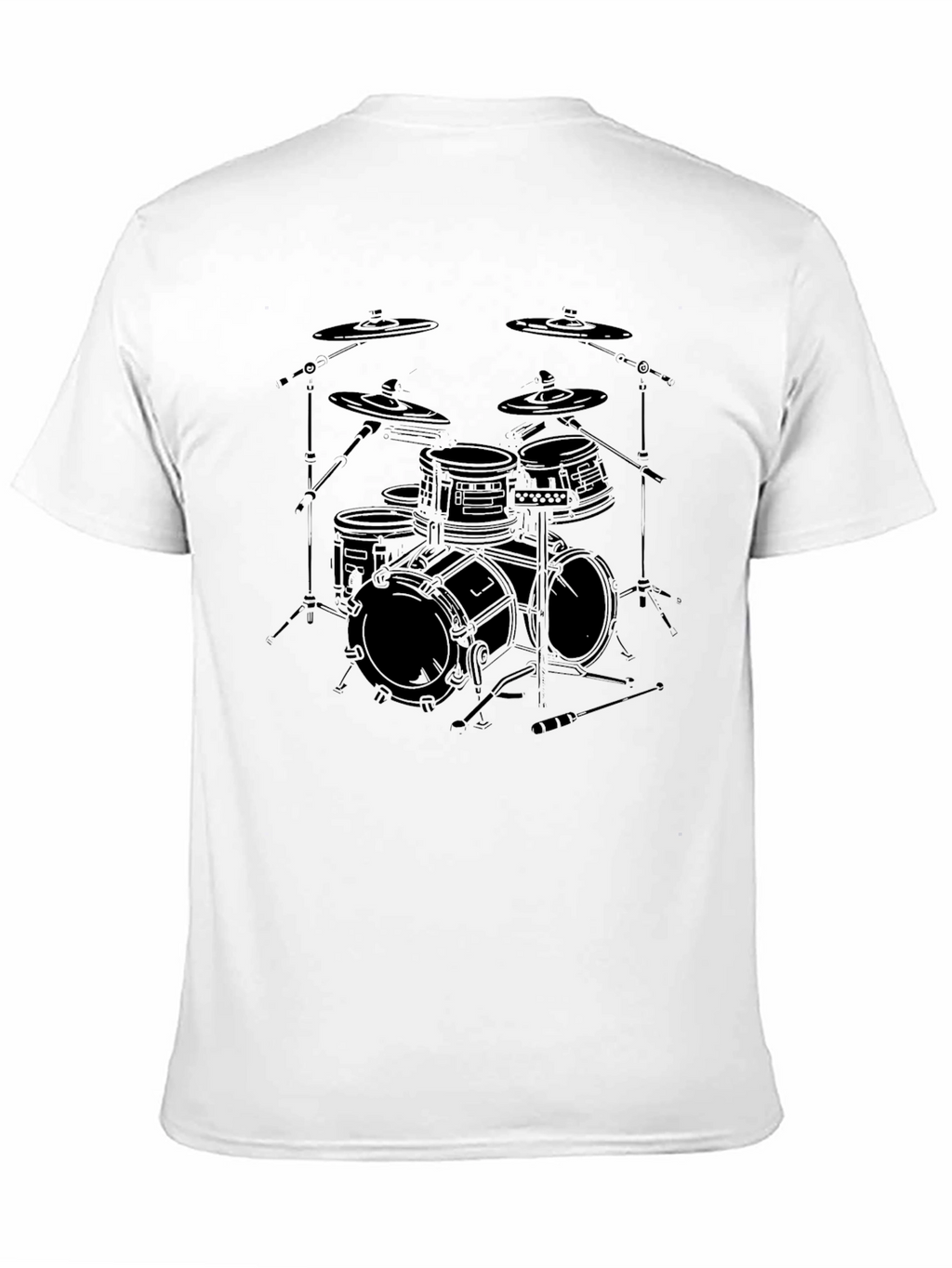 Drum Kit Graphic T-Shirt - Musician Style Tee