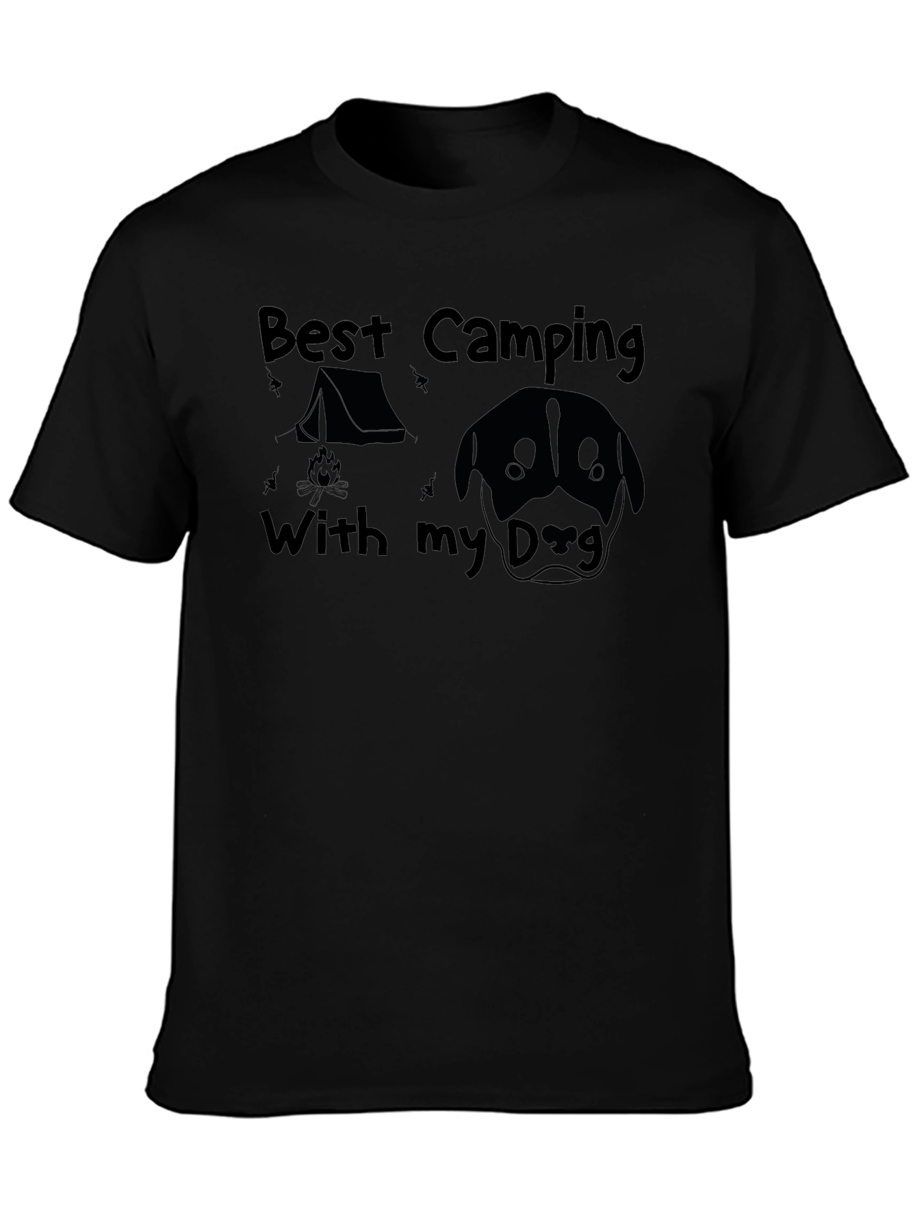 Camping with My Dog Graphic Tee