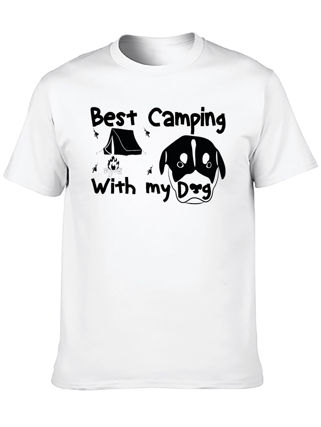 Camping with My Dog Graphic Tee