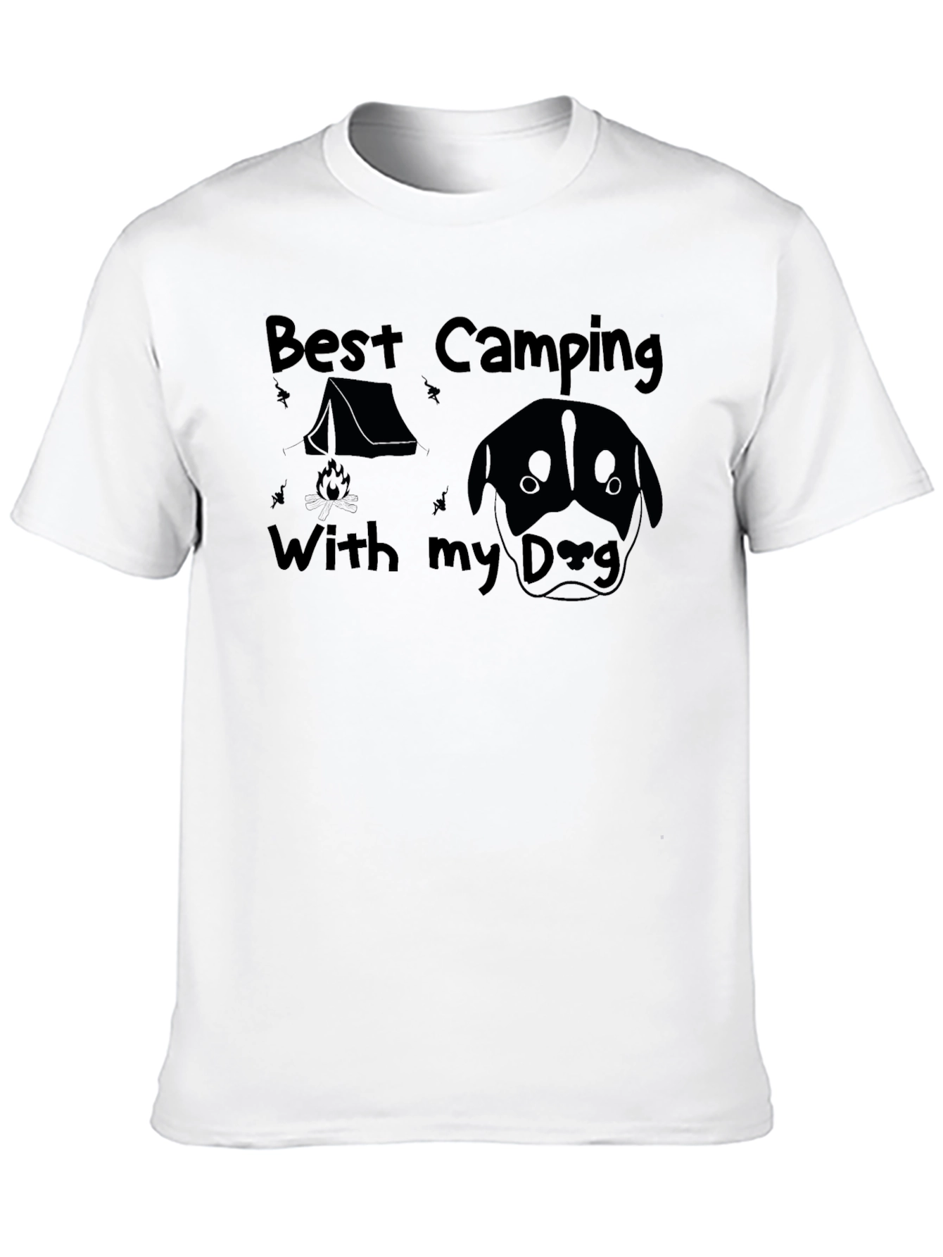 Camping with My Dog Graphic Tee