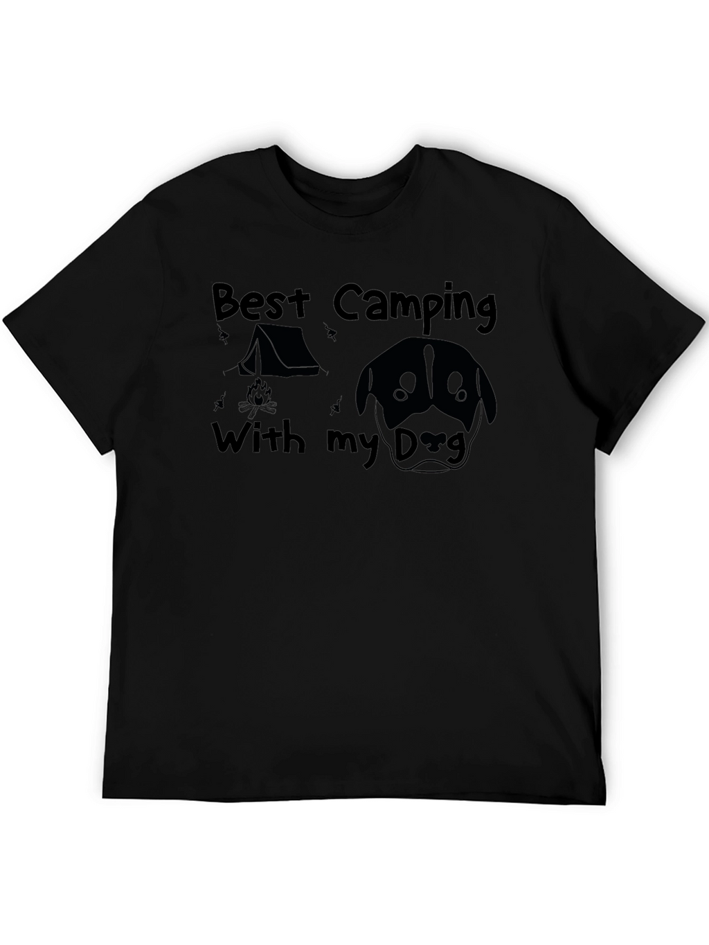 Camping with My Dog Graphic Tee