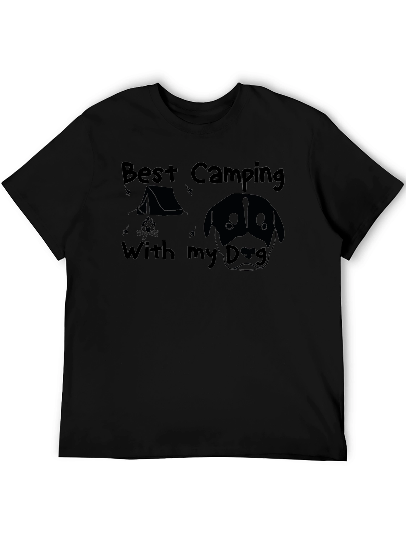 Camping with My Dog Graphic Tee