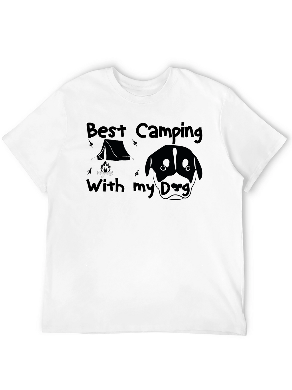 Camping with My Dog Graphic Tee