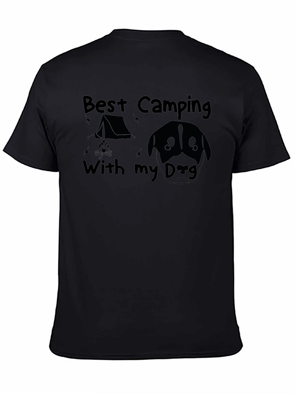 Camping with My Dog Graphic Tee