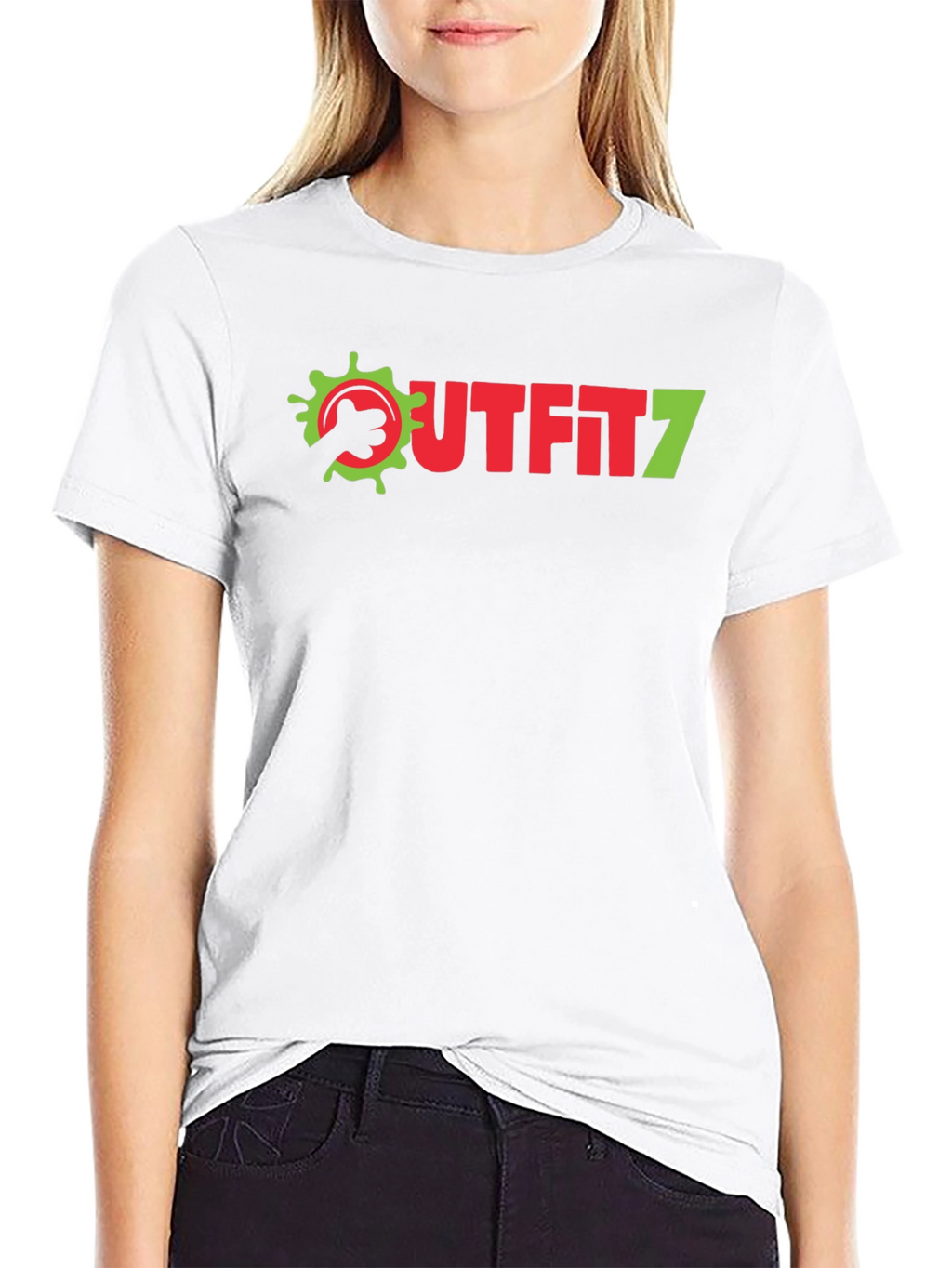 Outfit7 Black Graphic Tee