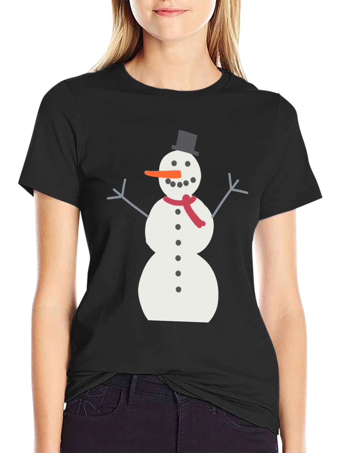 Snowman Graphic Tee - Winter Holiday T-Shirt