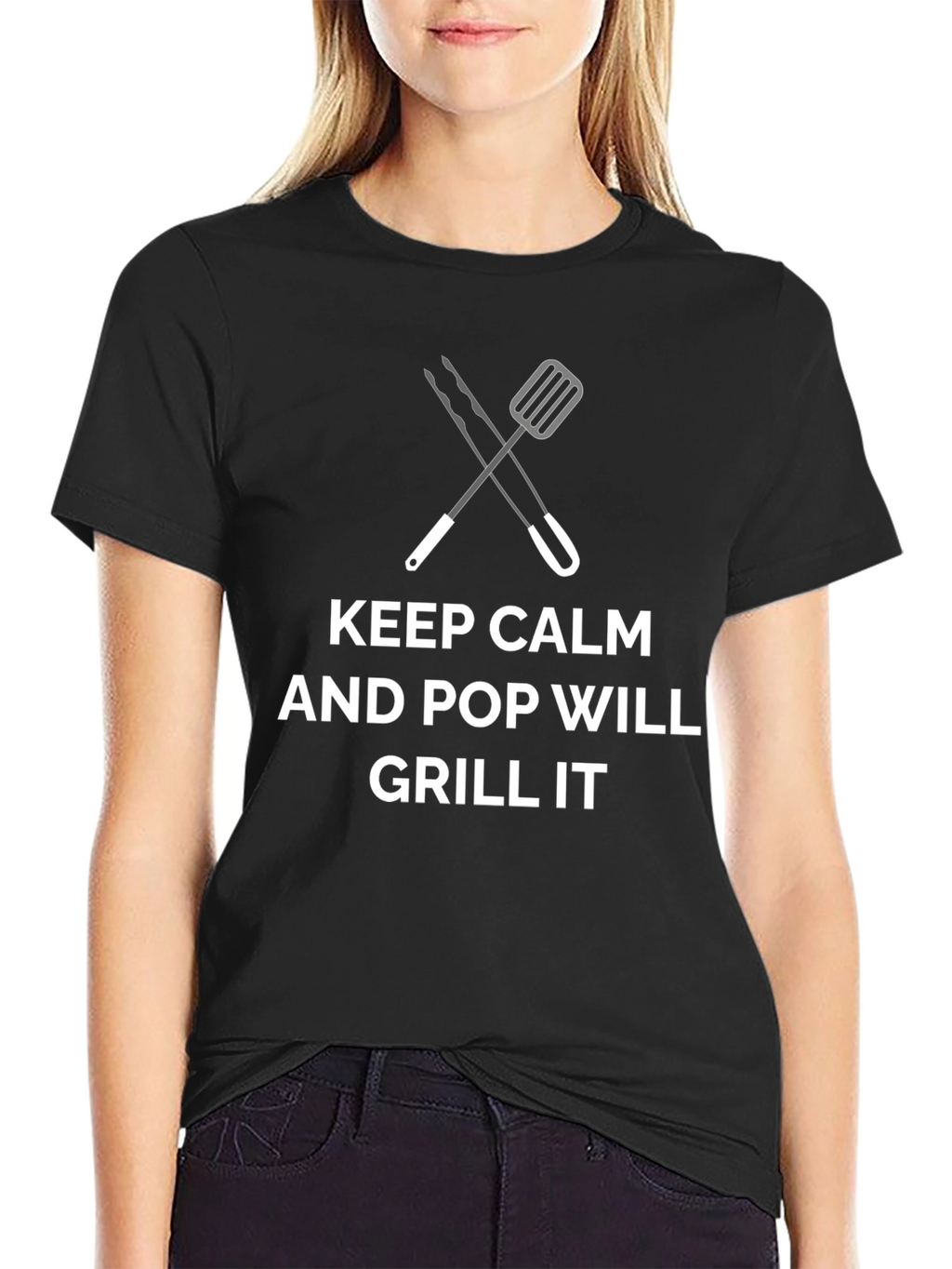 Keep Calm & Pop Will Grill It Graphic Tee