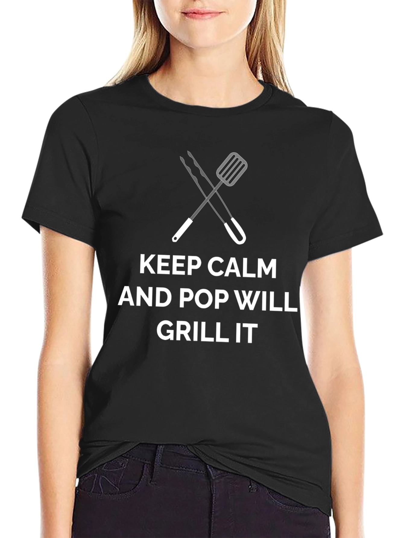 Keep Calm & Pop Will Grill It Graphic Tee
