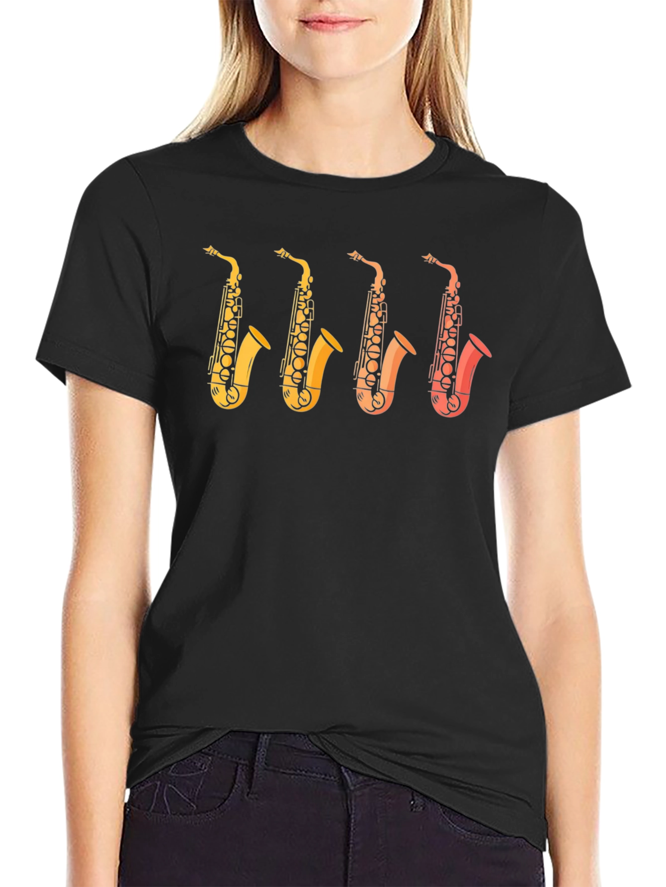 Saxophone Graphic T-Shirt