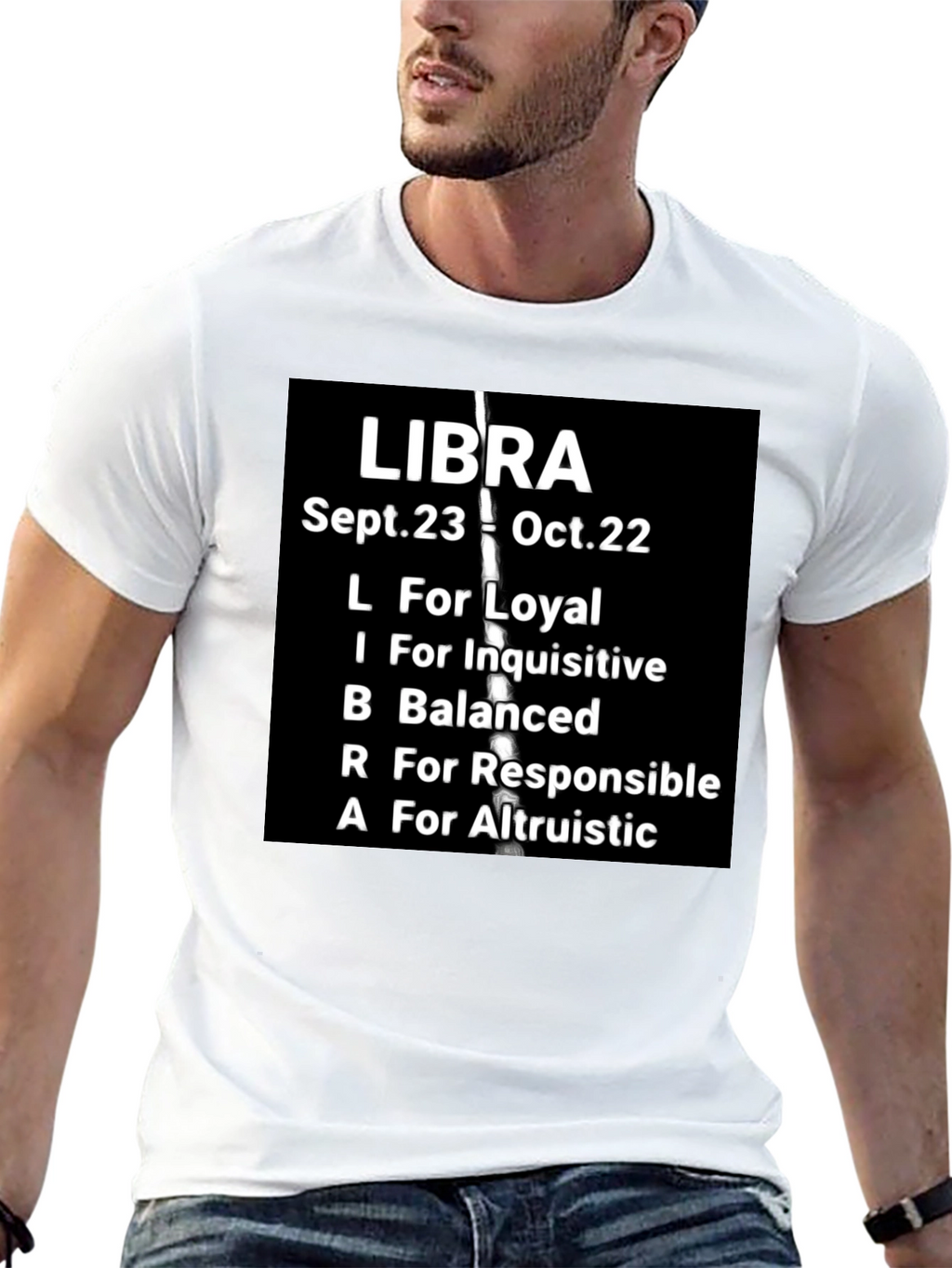 Libra Zodiac T-Shirt: Loyal Balanced & Altruistic Qualities