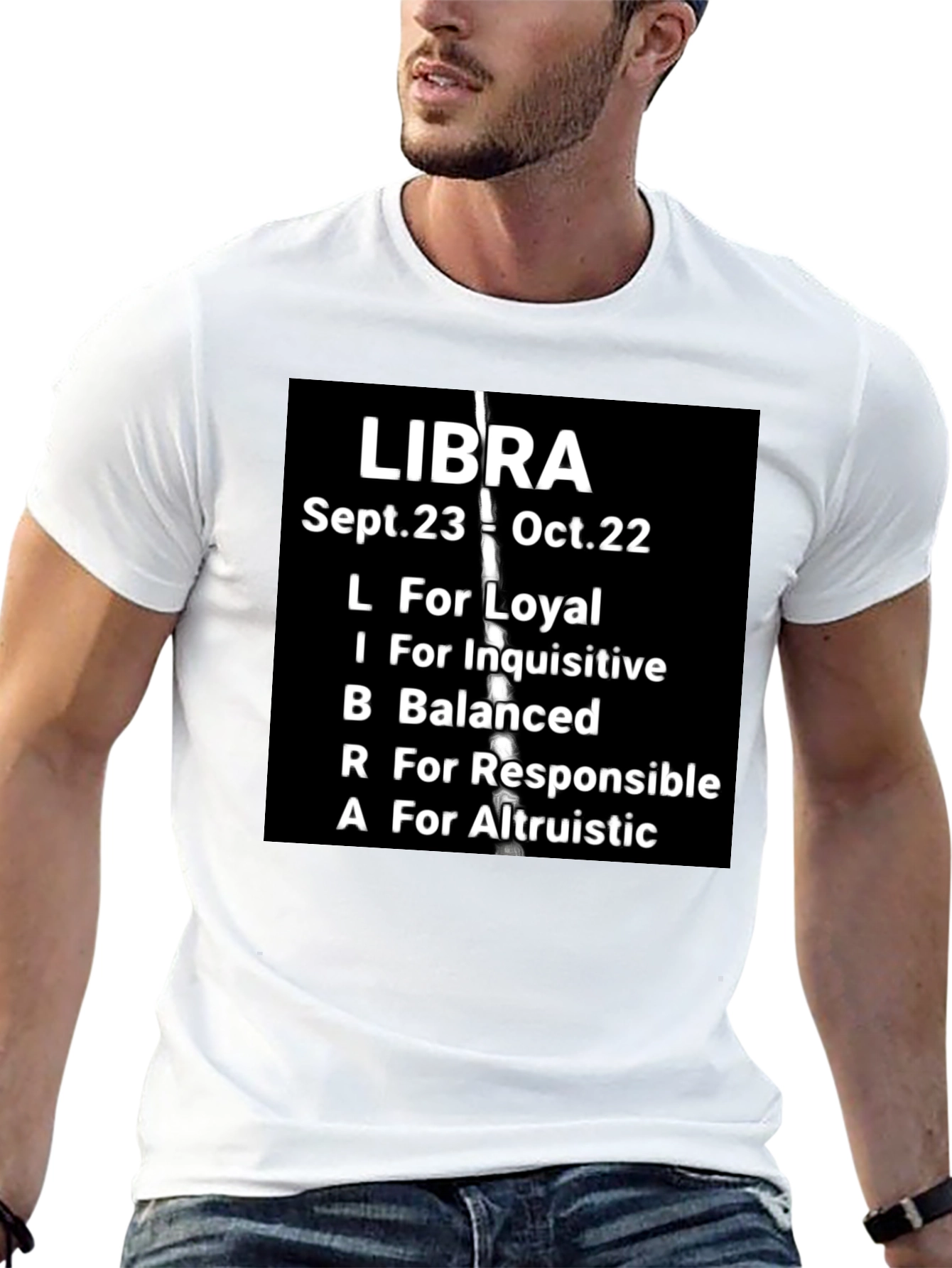 Libra Zodiac T-Shirt: Loyal Balanced & Altruistic Qualities
