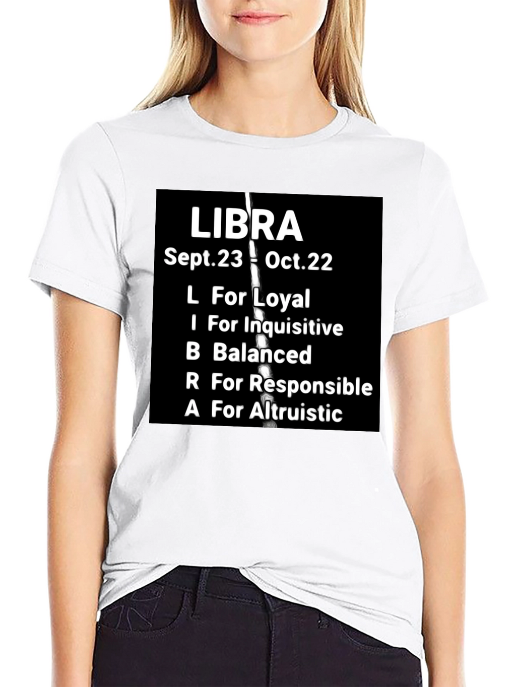 Libra Zodiac T-Shirt: Loyal Balanced & Altruistic Qualities