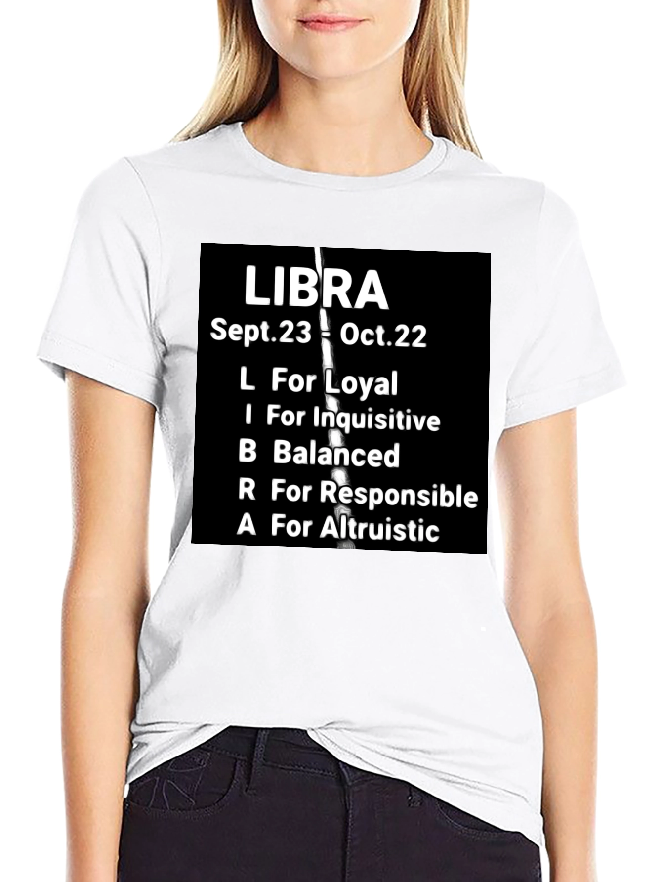 Libra Zodiac T-Shirt: Loyal Balanced & Altruistic Qualities