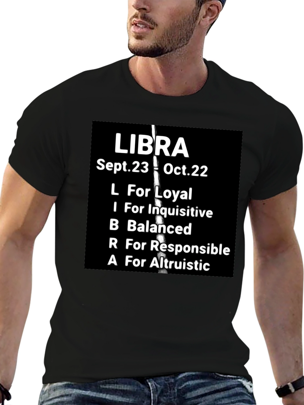 Libra Zodiac T-Shirt: Loyal Balanced & Altruistic Qualities