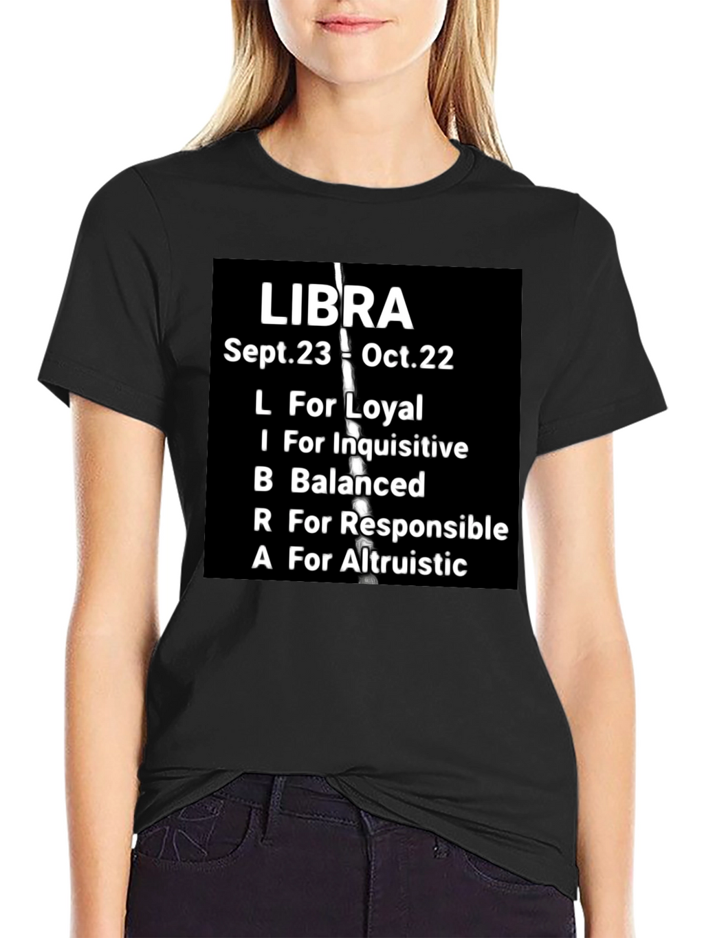 Libra Zodiac T-Shirt: Loyal Balanced & Altruistic Qualities
