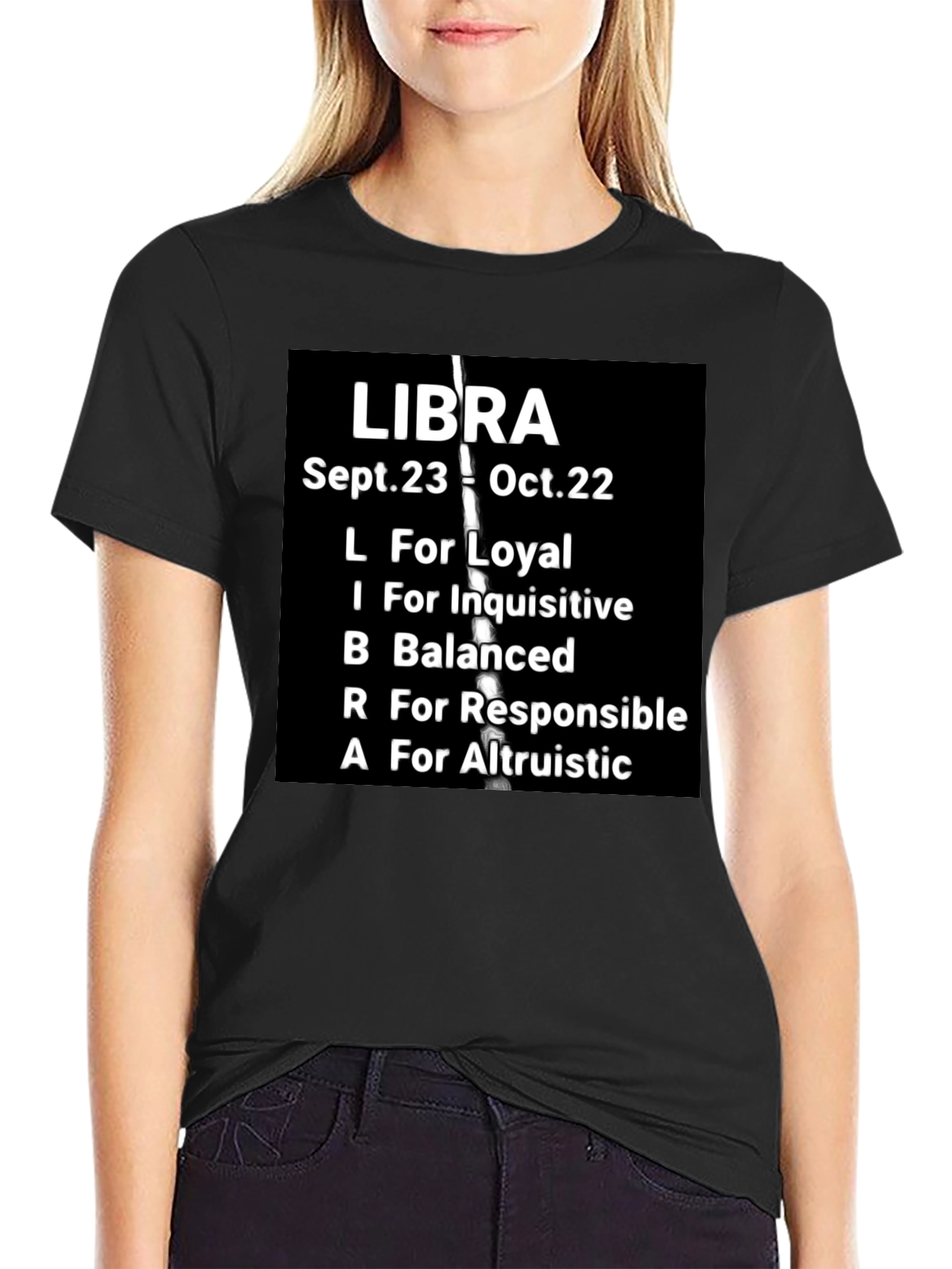 Libra Zodiac T-Shirt: Loyal Balanced & Altruistic Qualities