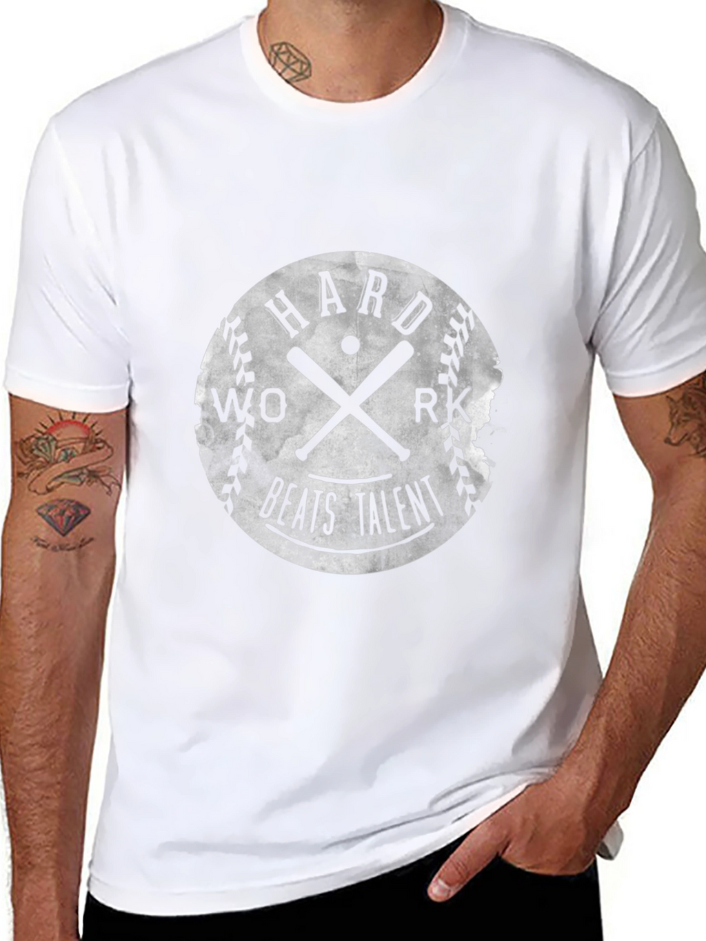 Hard Work Beats Talent Baseball T-Shirt