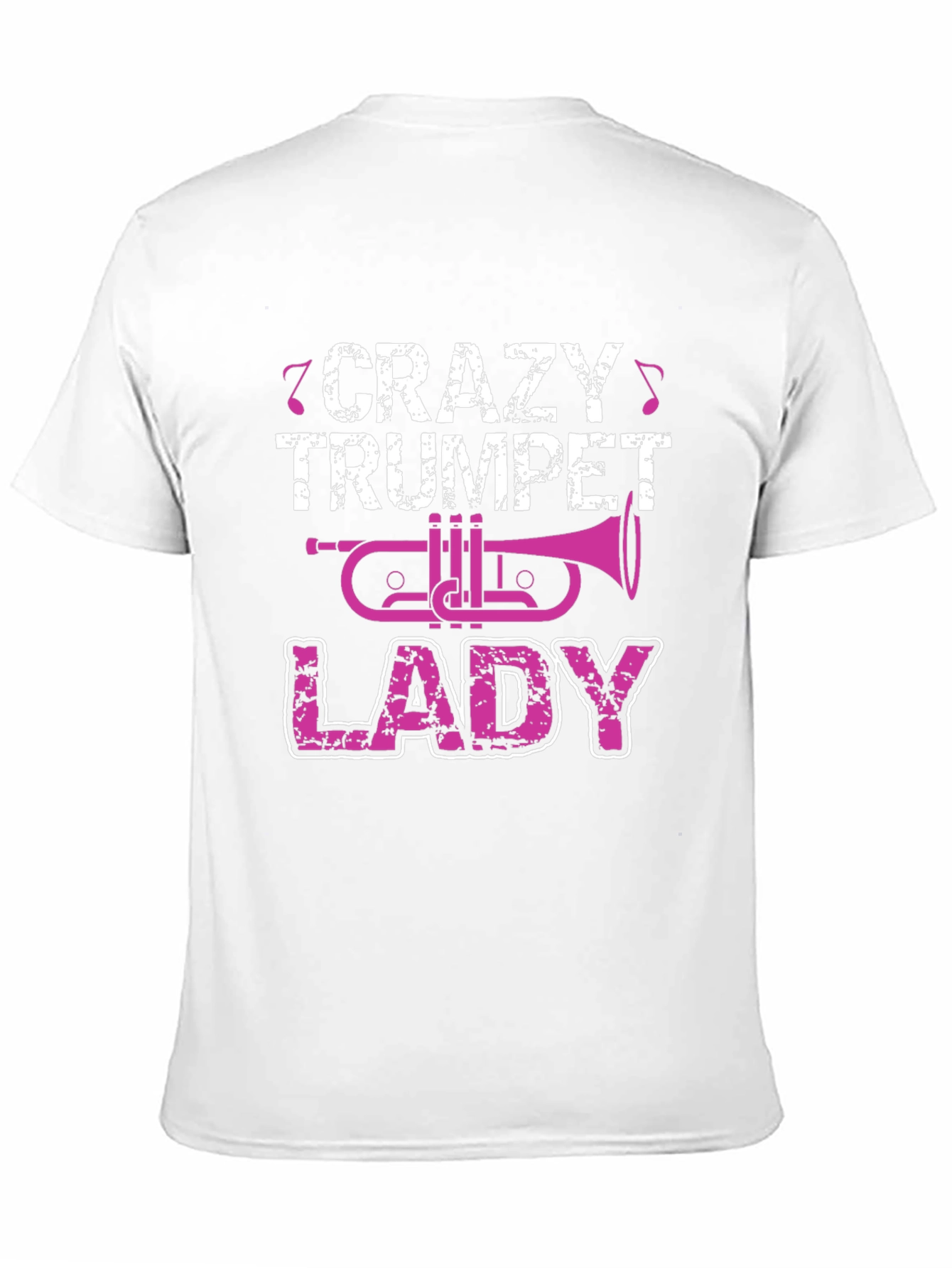 Crazy Trumpet Lady Graphic T-Shirt
