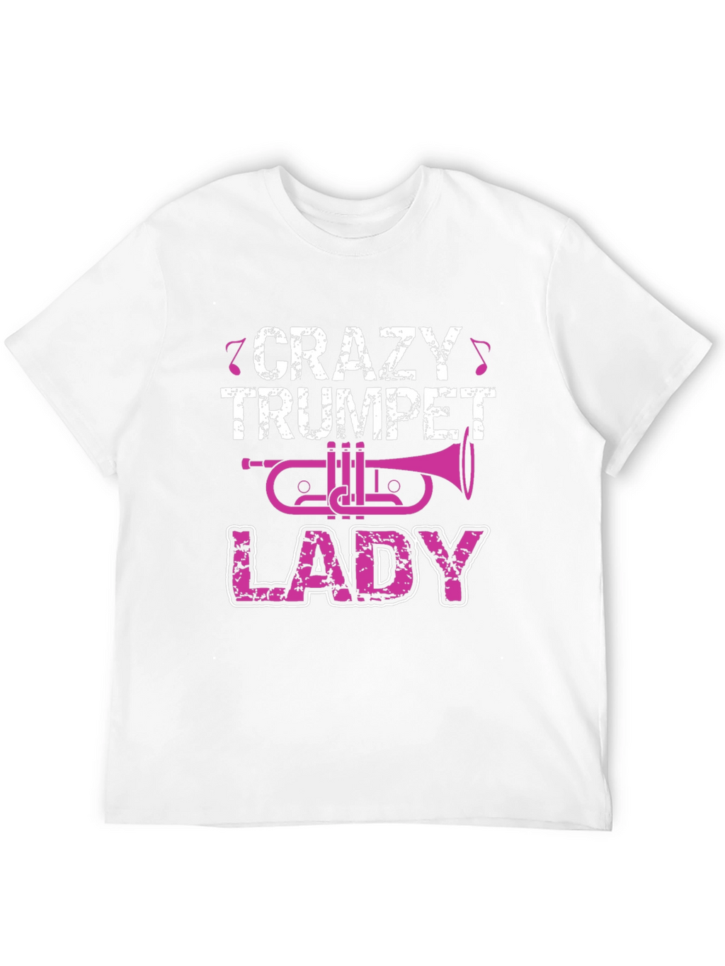 Crazy Trumpet Lady Graphic T-Shirt