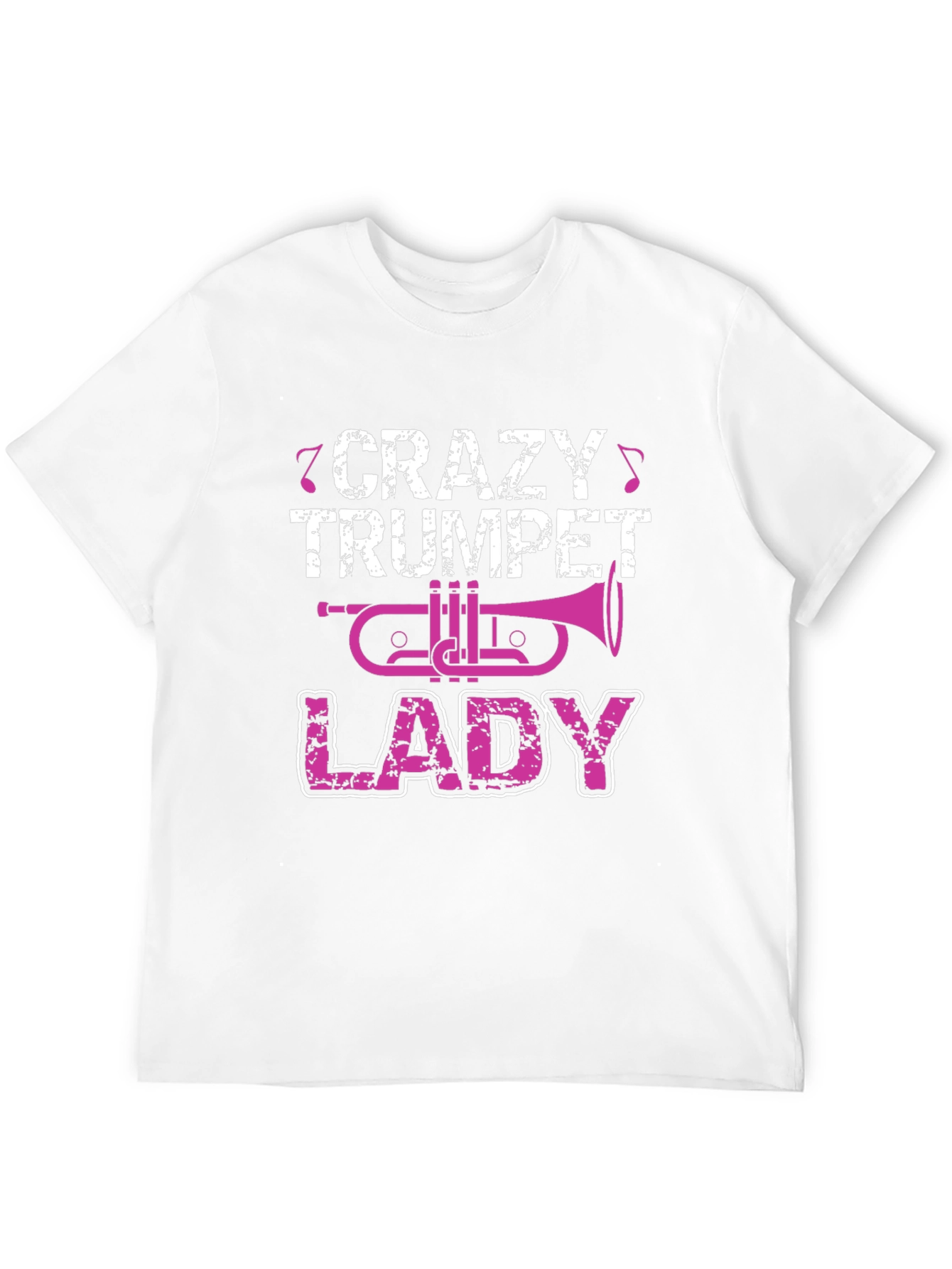 Crazy Trumpet Lady Graphic T-Shirt