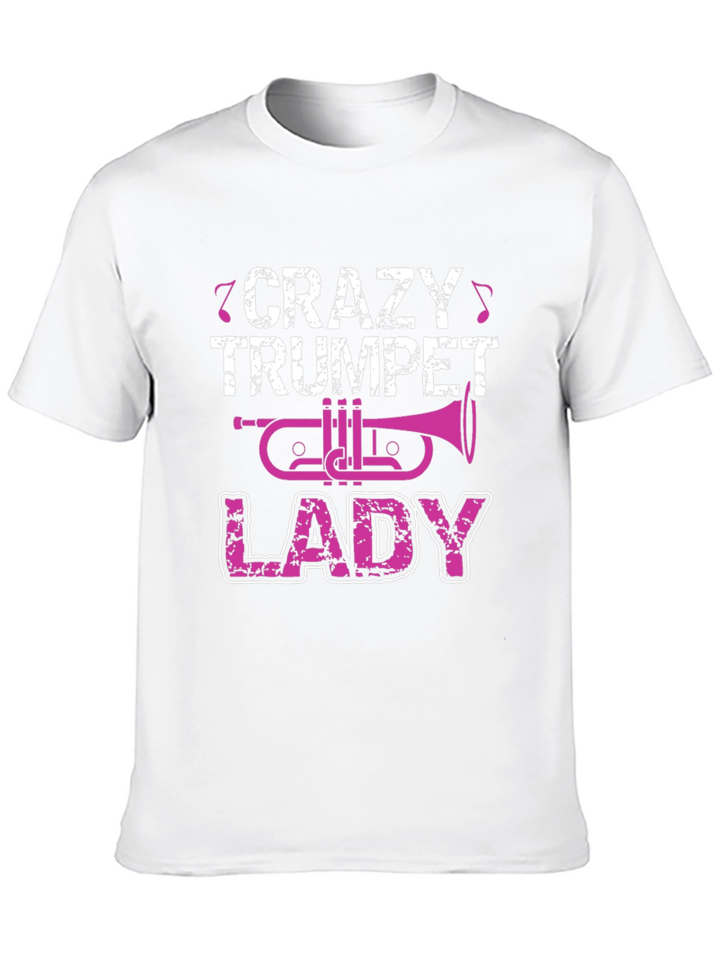 Crazy Trumpet Lady Graphic T-Shirt