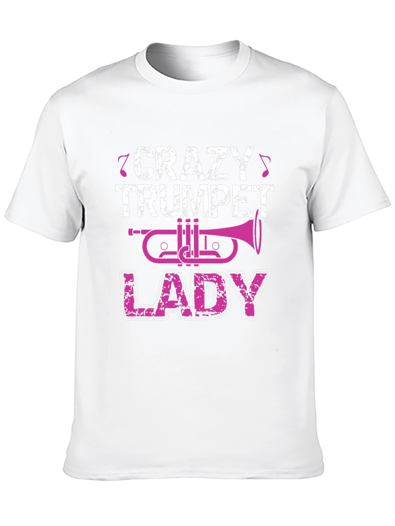 Crazy Trumpet Lady Graphic T-Shirt