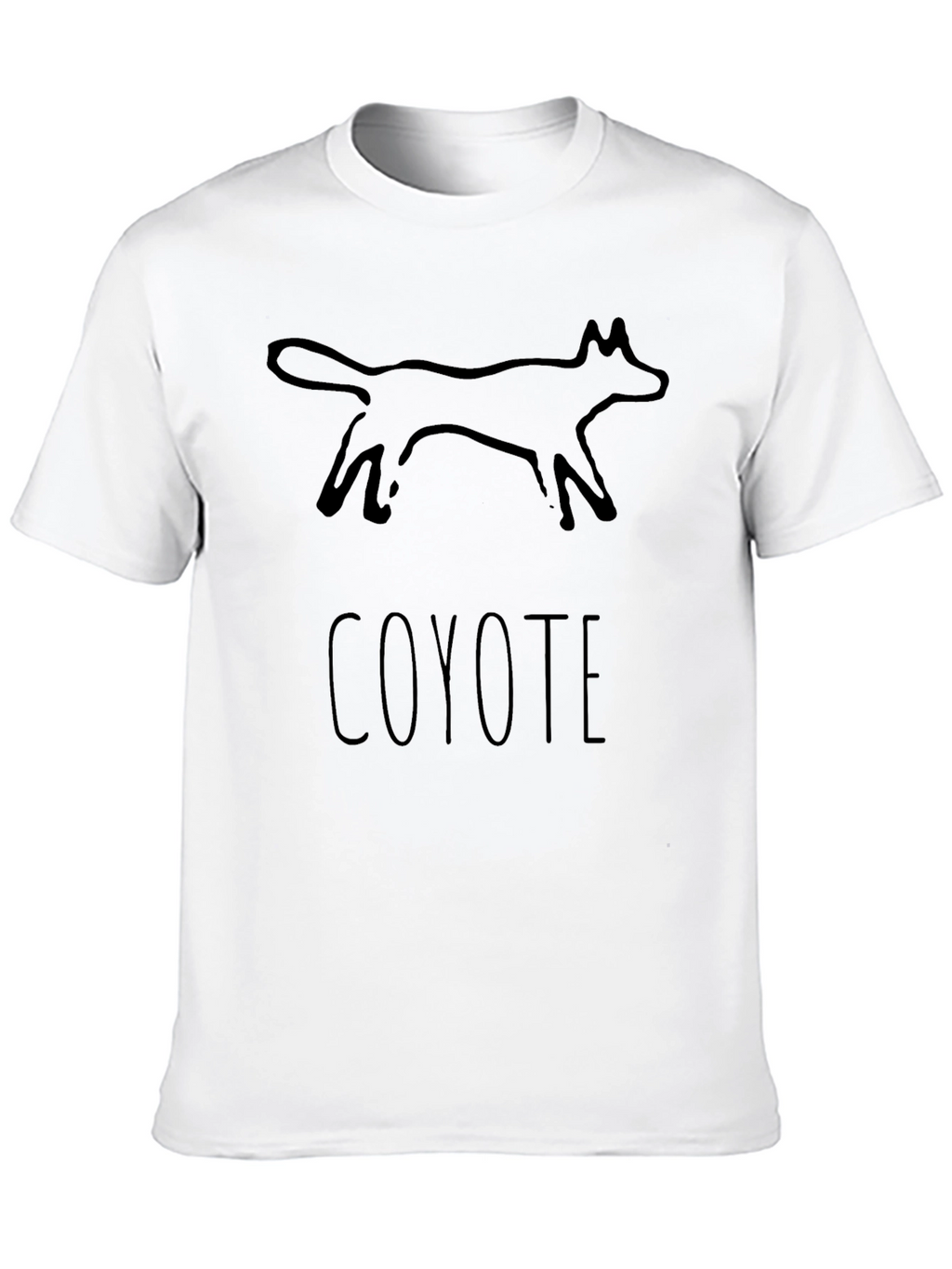 Coyote Graphic Tee - Native American Style Print