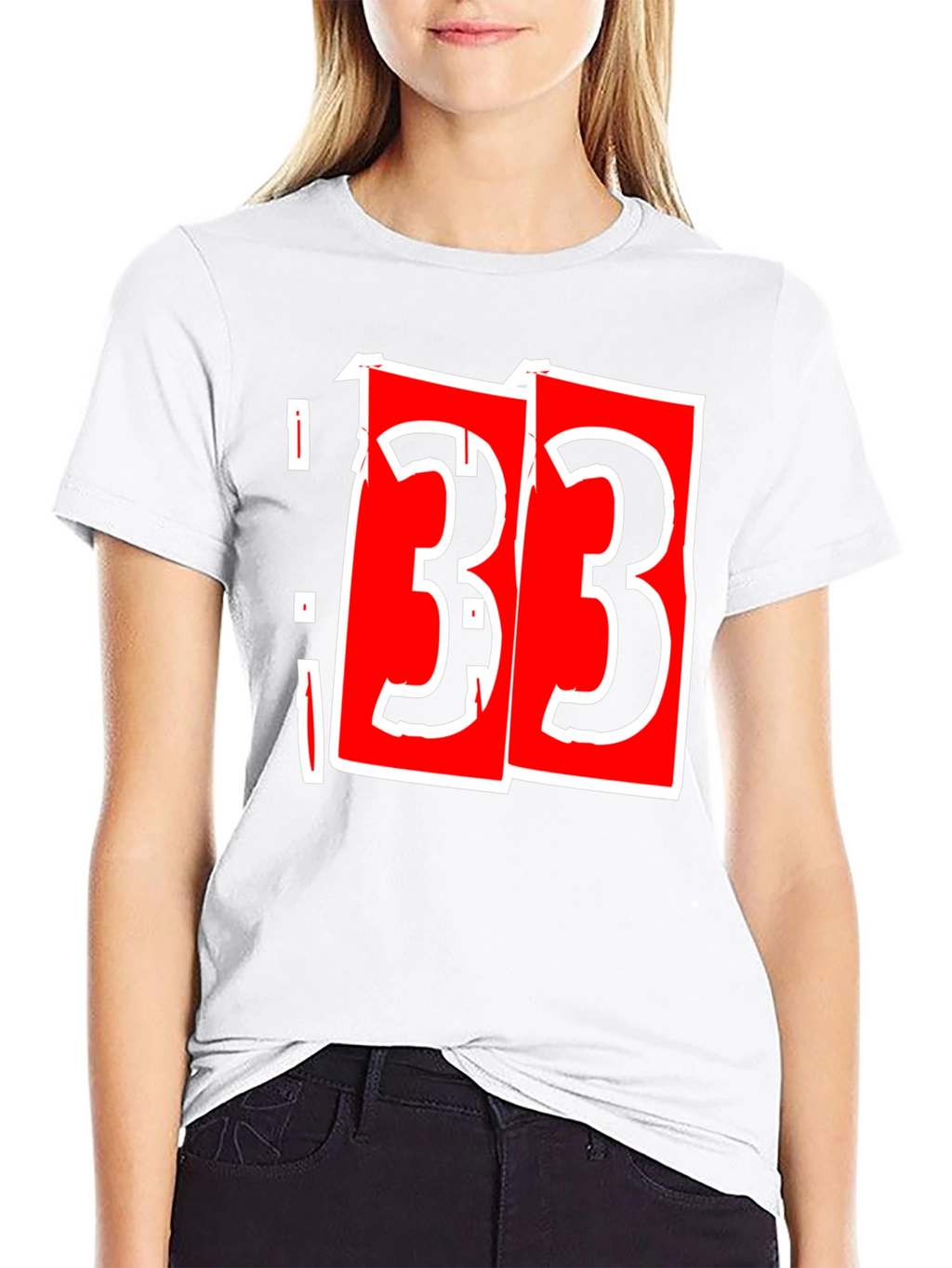 Bold 33 Graphic T-Shirt - Black Cotton Tee