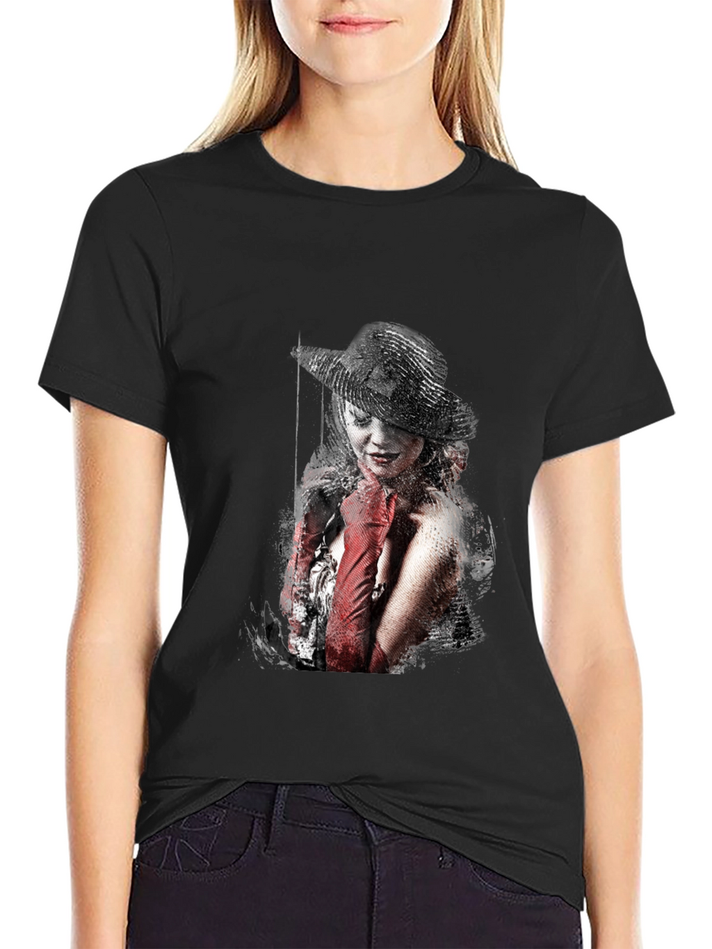 Stylish Graphic Print T-Shirt - Dark Fashion