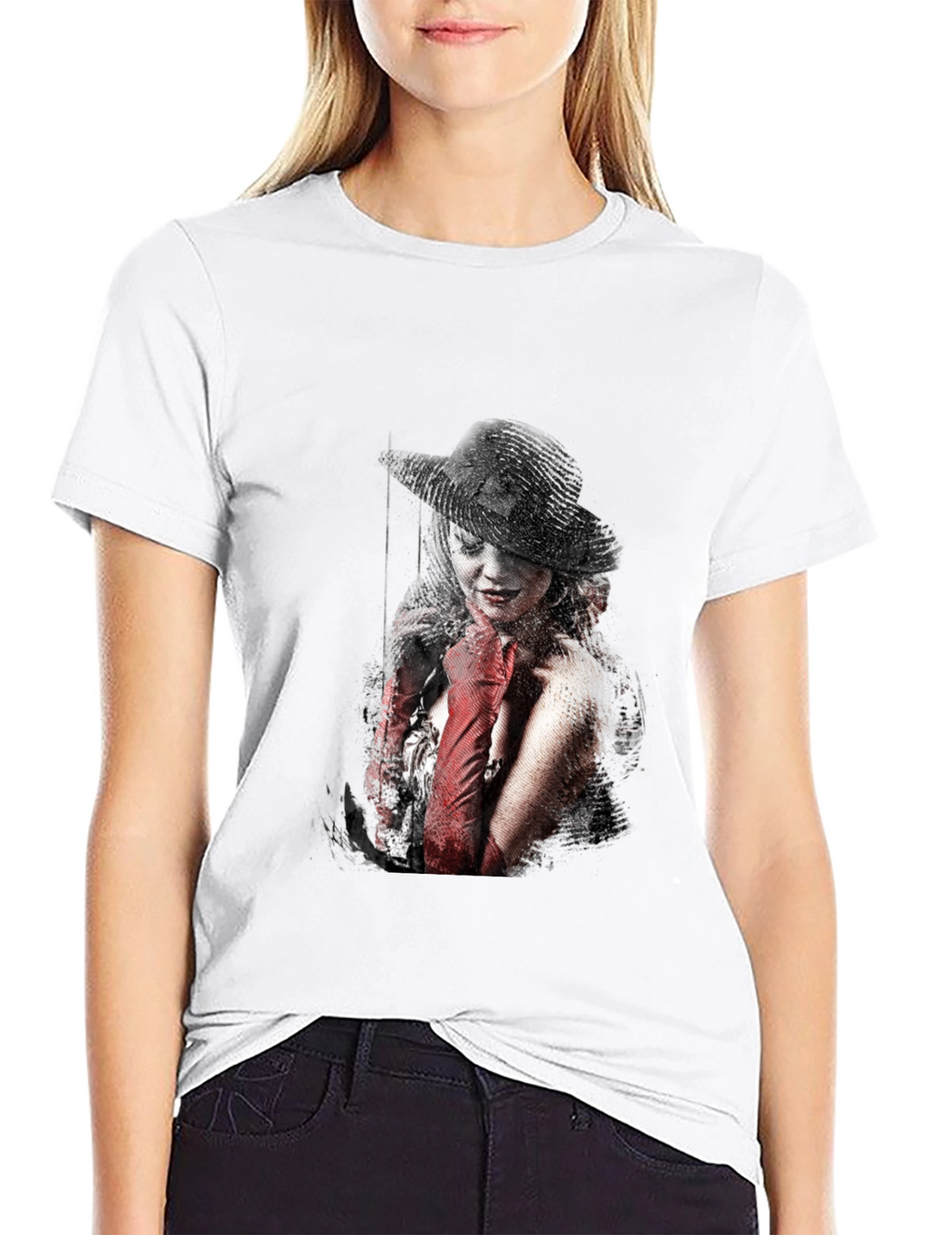 Stylish Graphic Print T-Shirt - Dark Fashion