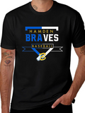 Hamden Braves Baseball Black T-Shirt