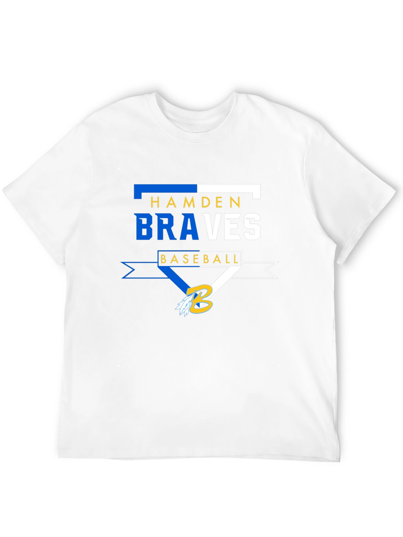 Hamden Braves Baseball Black T-Shirt