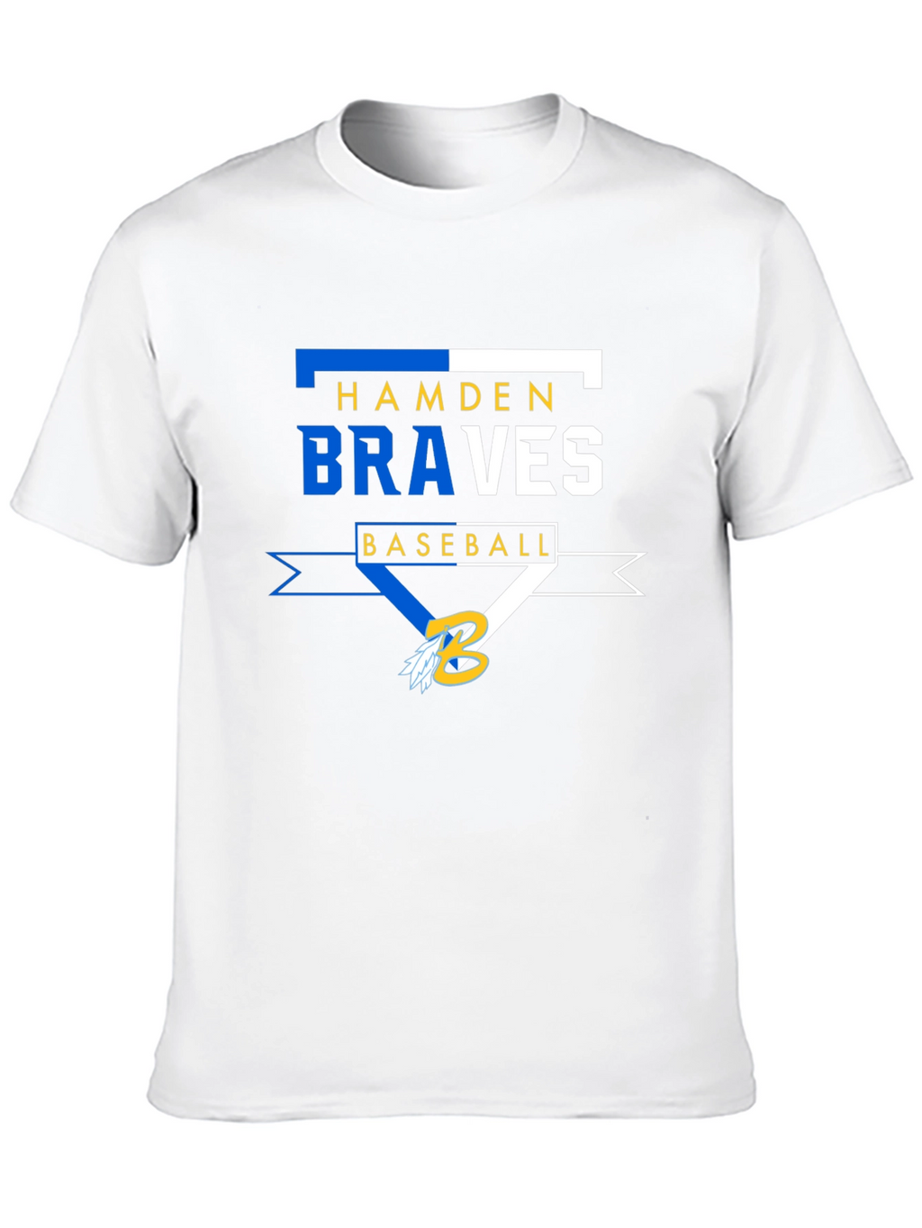 Hamden Braves Baseball Black T-Shirt
