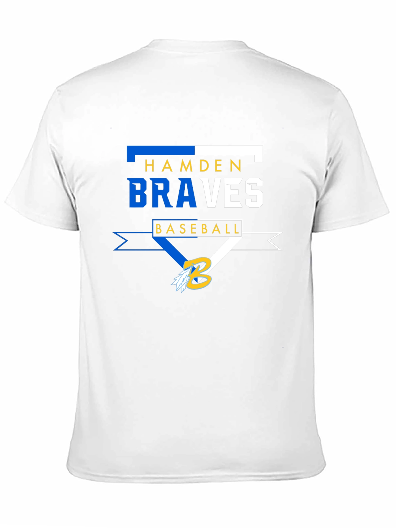 Hamden Braves Baseball Black T-Shirt