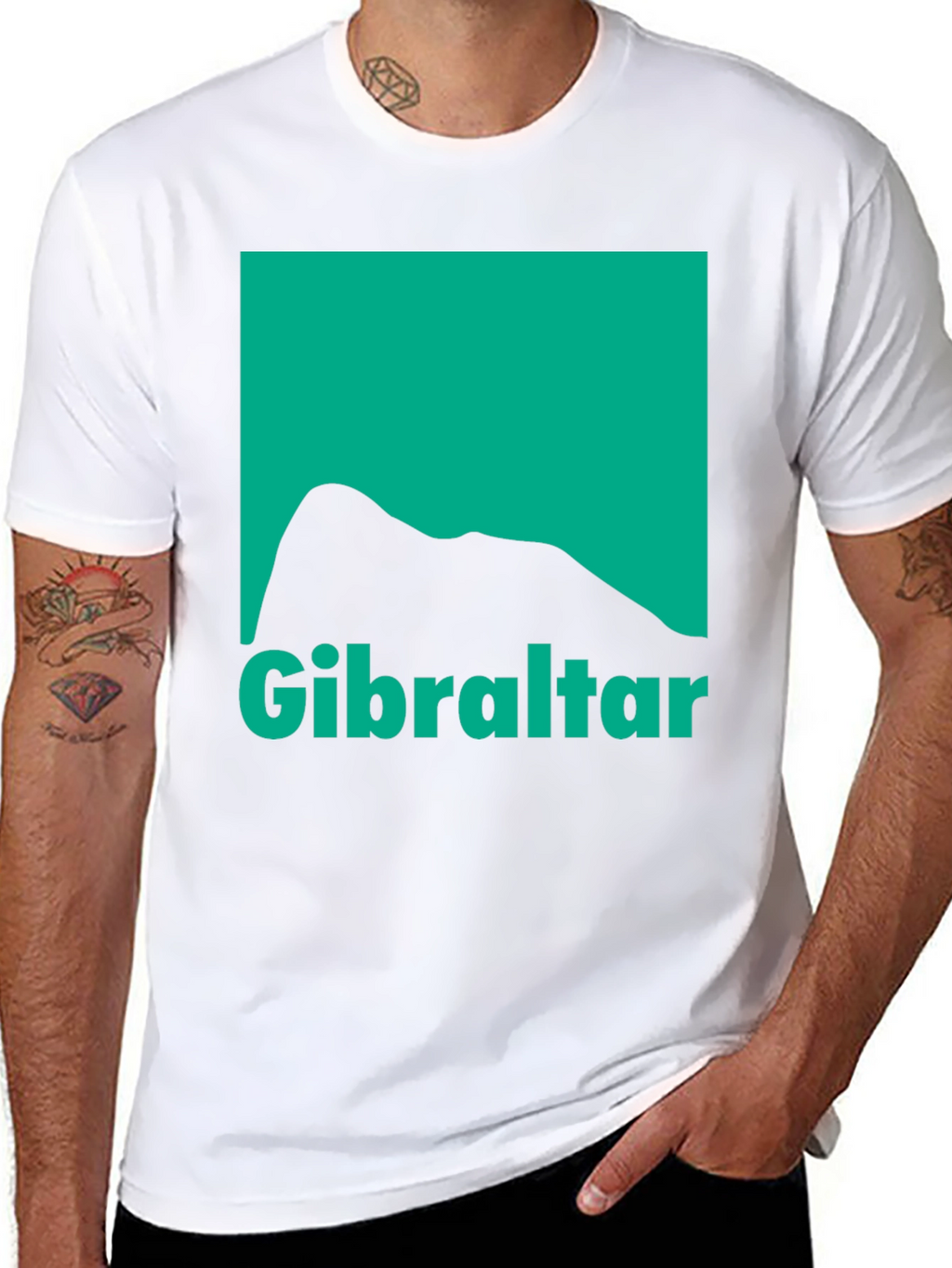Gibraltar Graphic T-Shirt - Black Cotton Tee