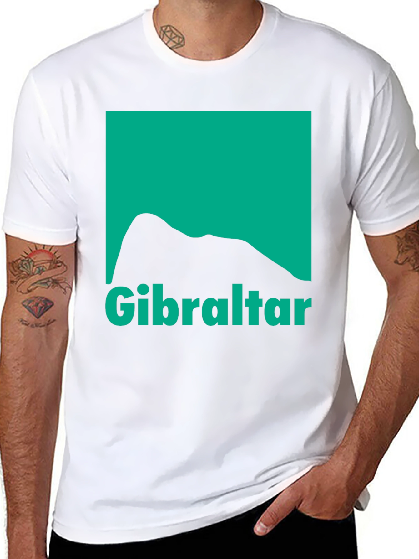 Gibraltar Graphic T-Shirt - Black Cotton Tee