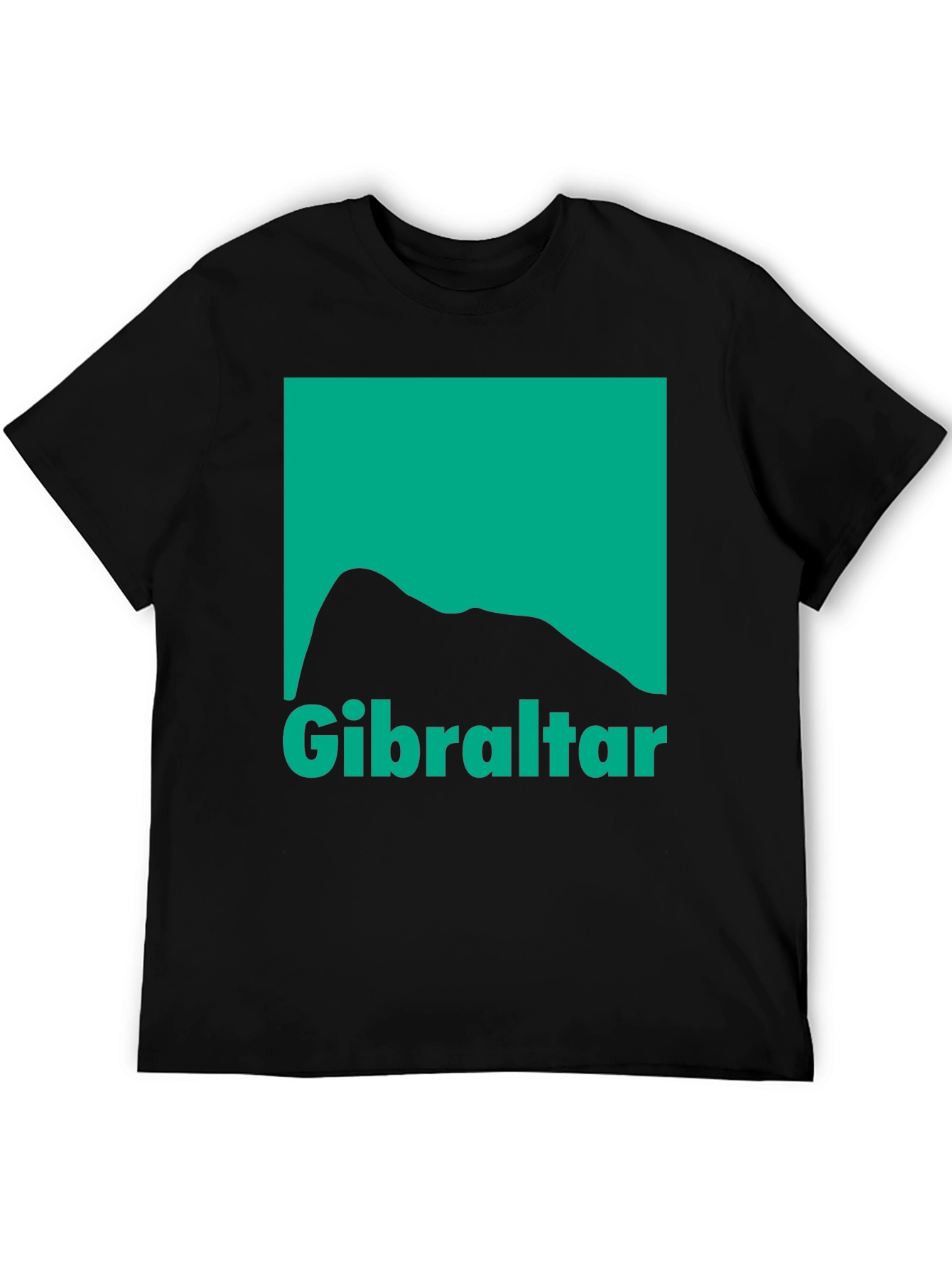 Gibraltar Graphic T-Shirt - Black Cotton Tee