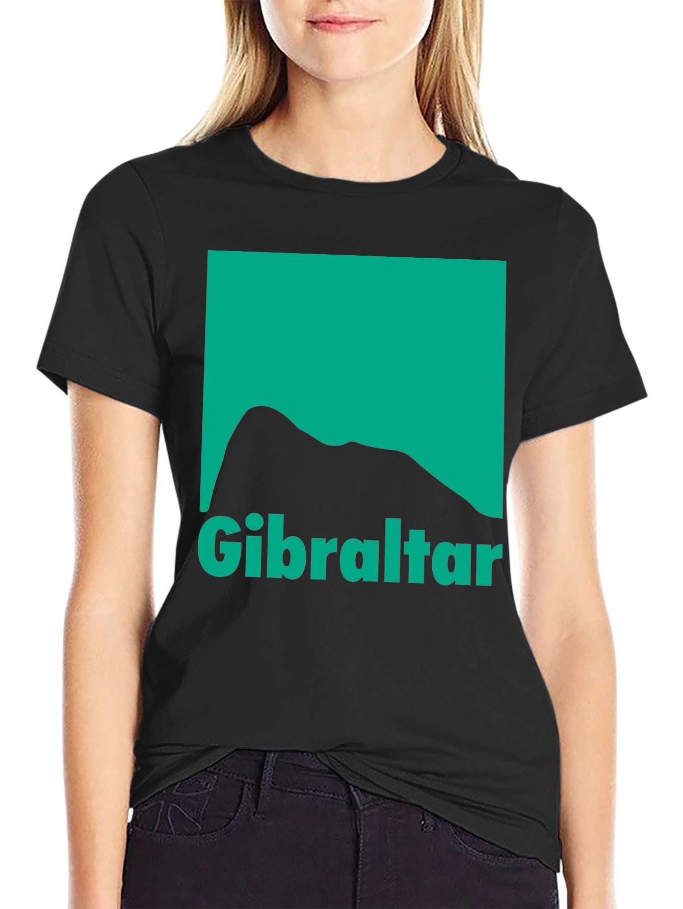 Gibraltar Graphic T-Shirt - Black Cotton Tee