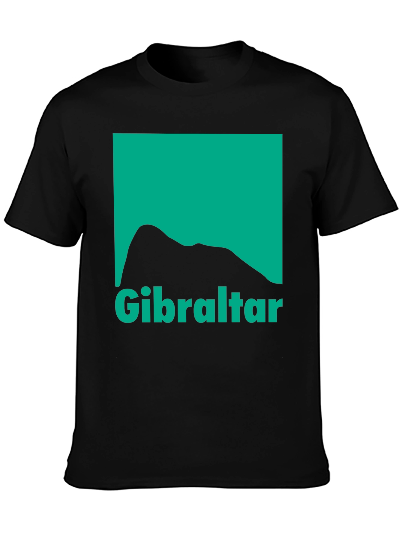 Gibraltar Graphic T-Shirt - Black Cotton Tee