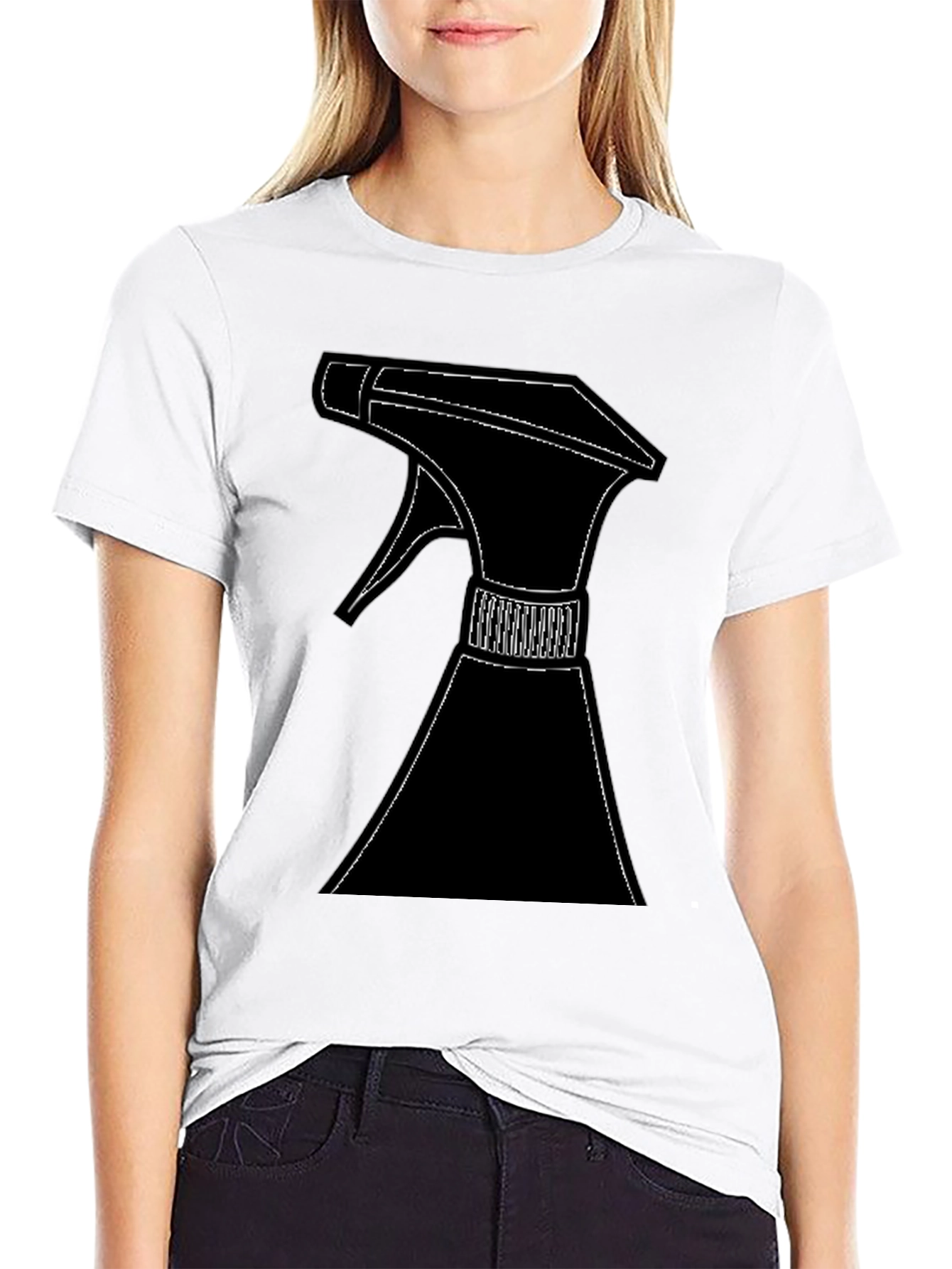 Spray Bottle Graphic T-Shirt - Black Cotton Tee