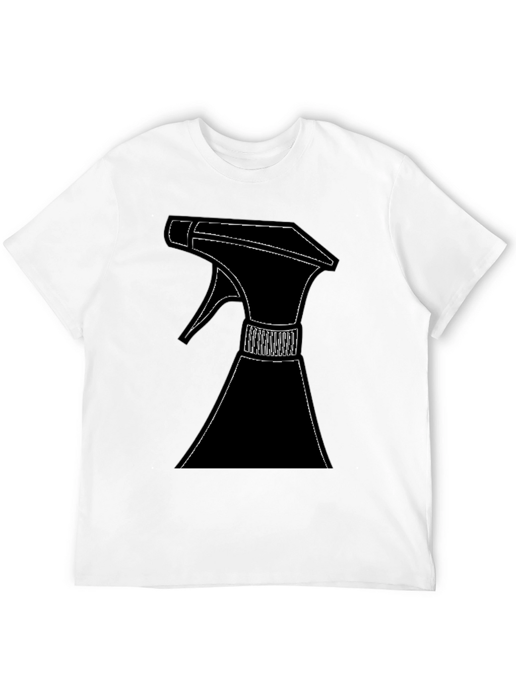 Spray Bottle Graphic T-Shirt - Black Cotton Tee