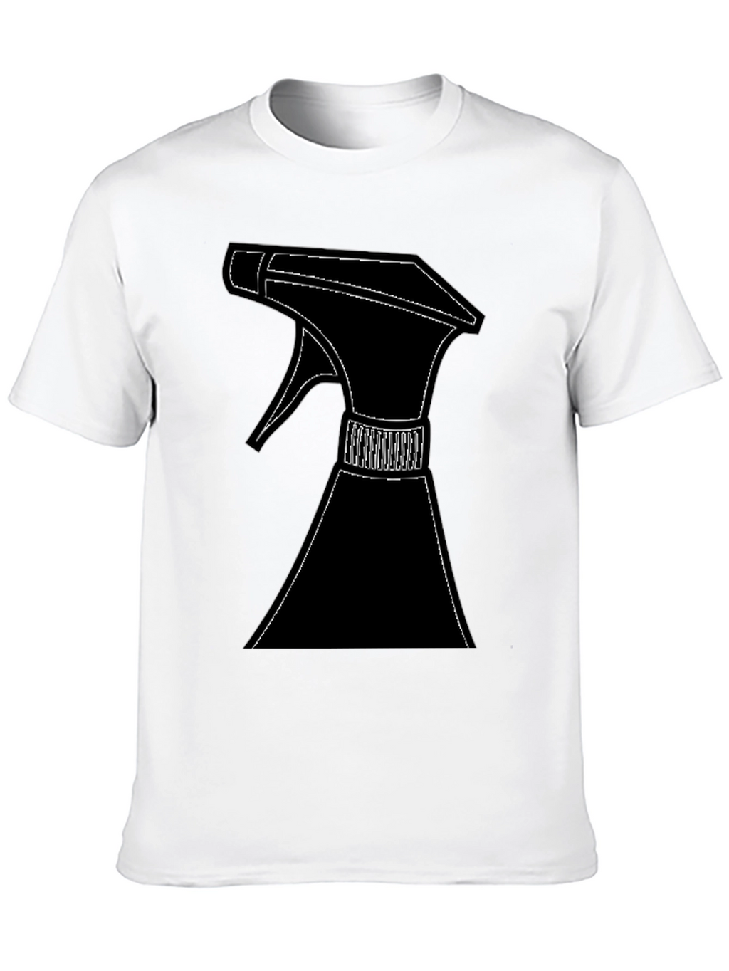 Spray Bottle Graphic T-Shirt - Black Cotton Tee