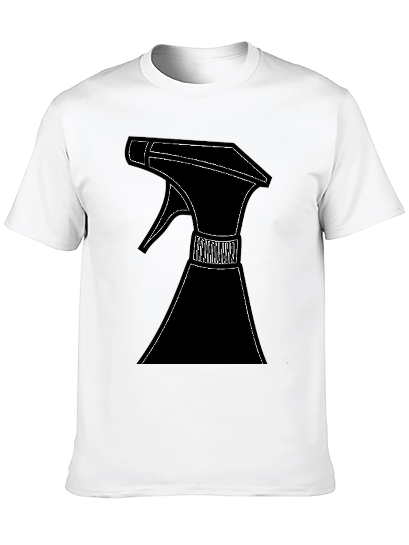 Spray Bottle Graphic T-Shirt - Black Cotton Tee
