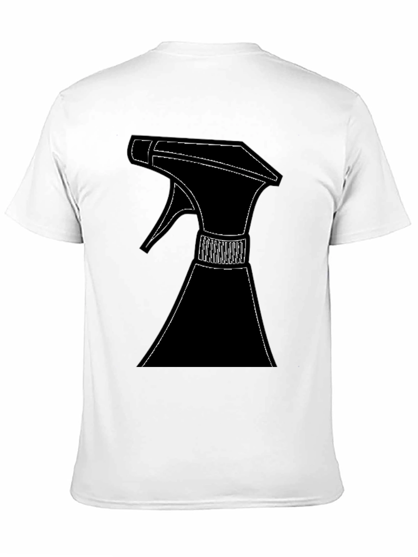 Spray Bottle Graphic T-Shirt - Black Cotton Tee