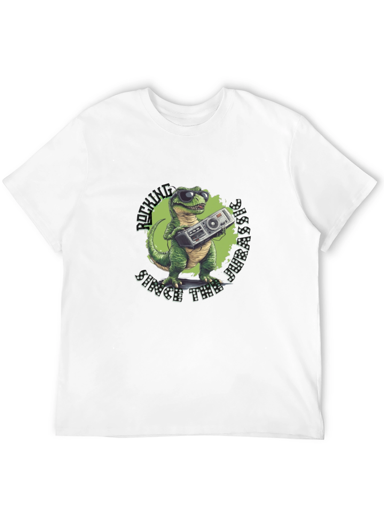 Dino Boombox T-Shirt: Rockin Since the Jurassic!