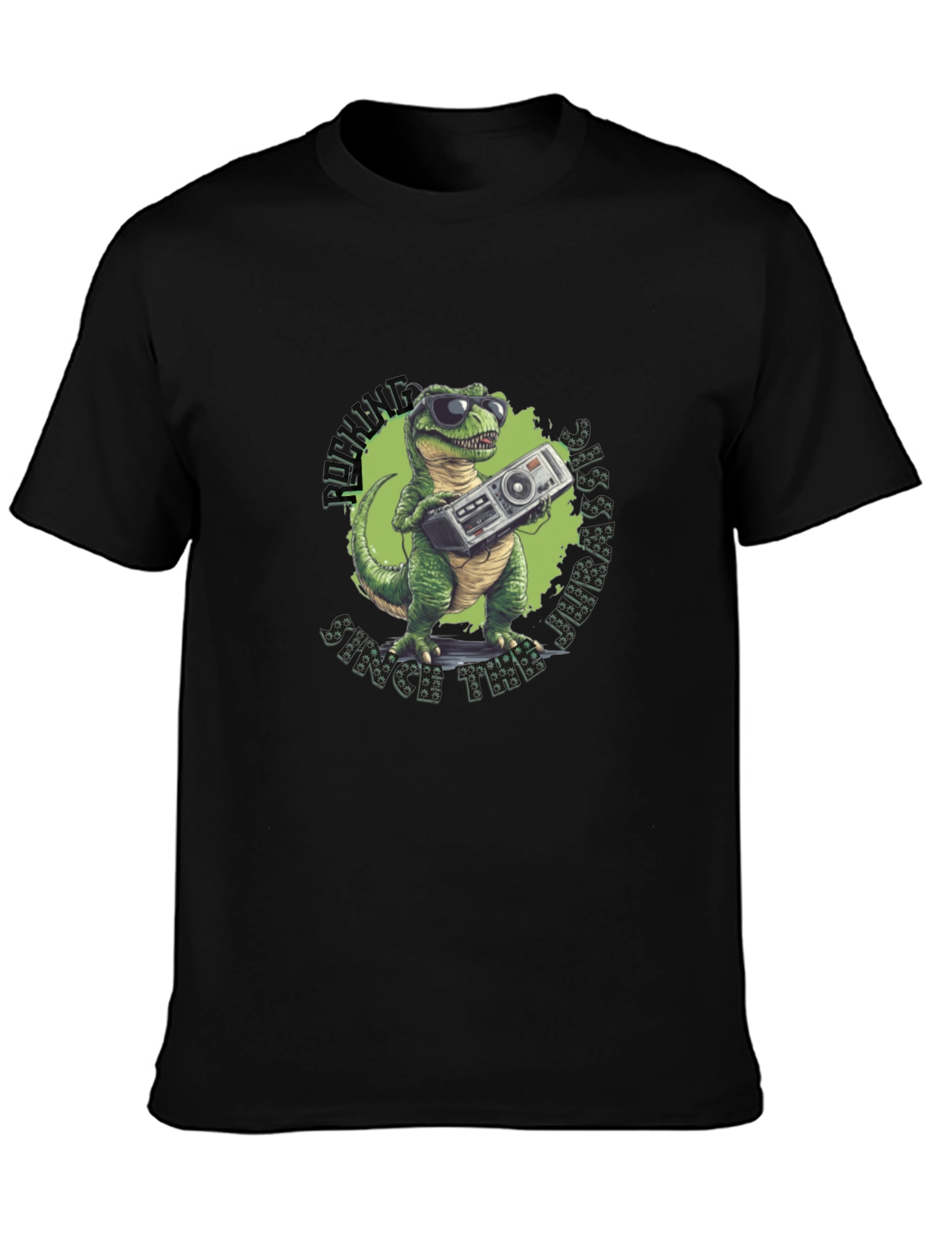 Dino Boombox T-Shirt: Rockin Since the Jurassic!