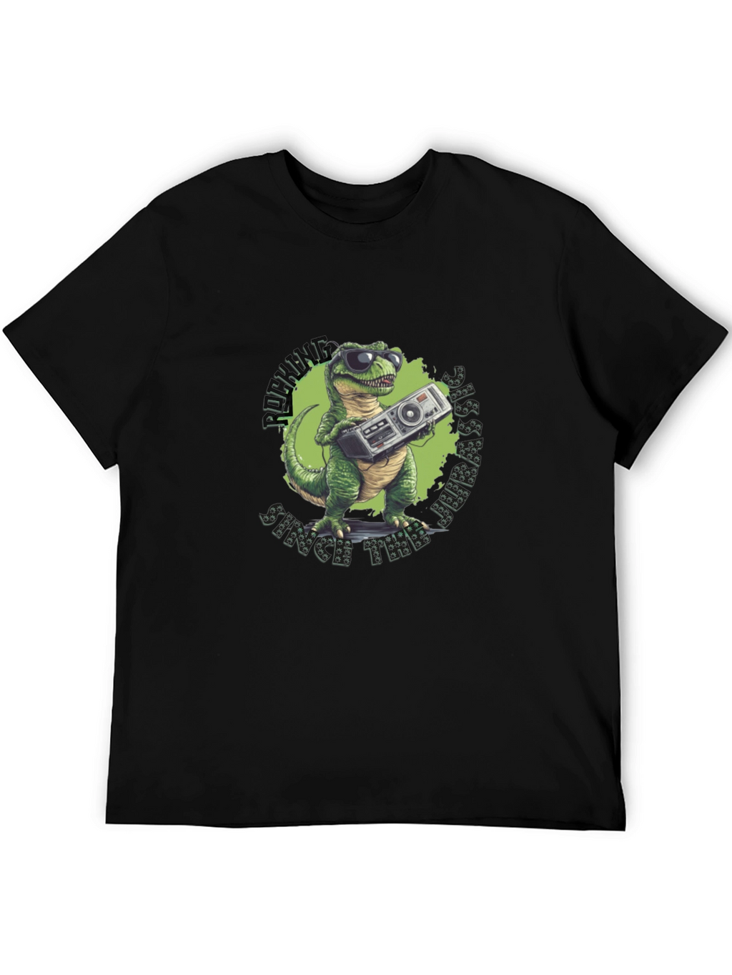 Dino Boombox T-Shirt: Rockin Since the Jurassic!