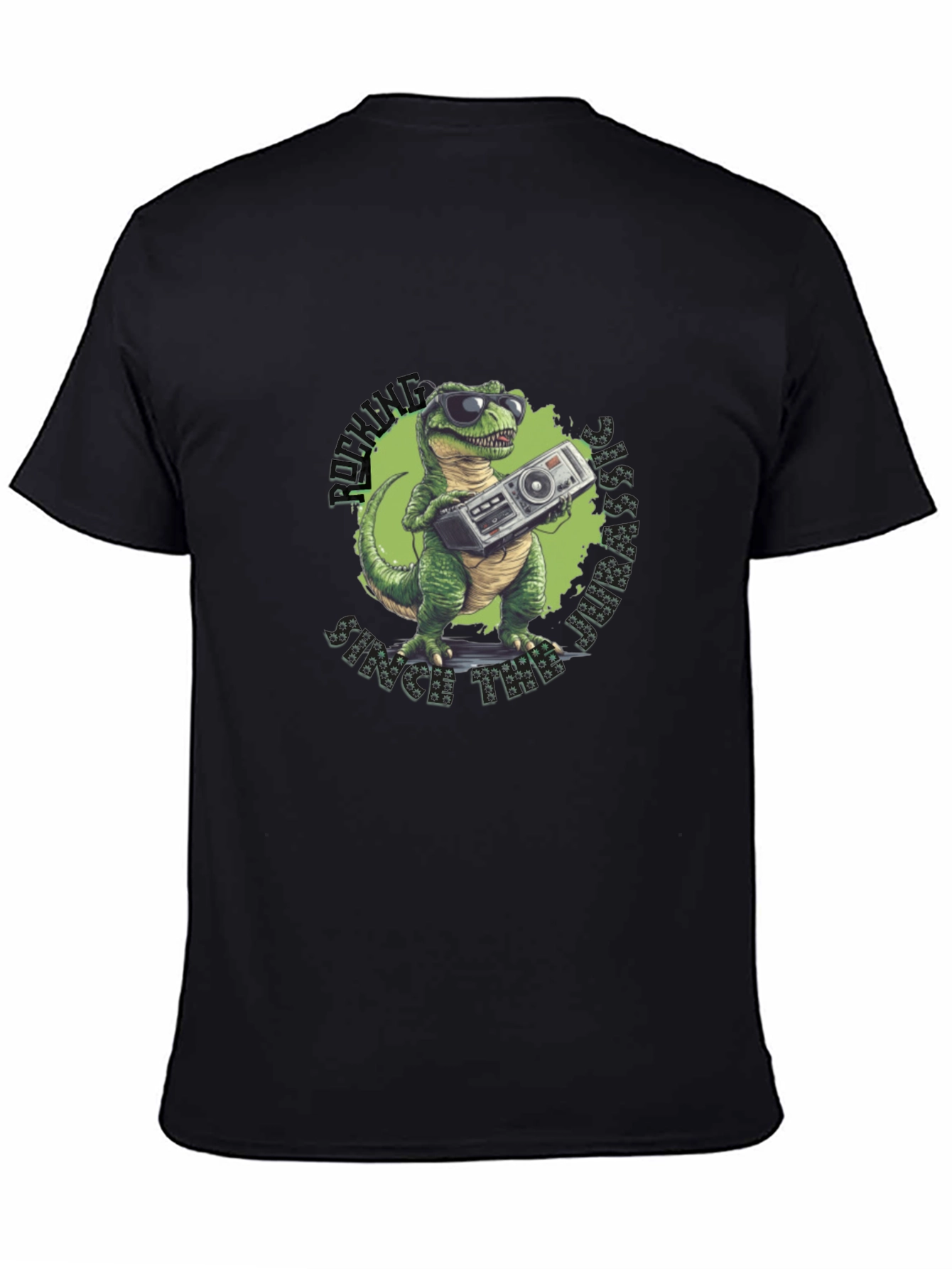 Dino Boombox T-Shirt: Rockin Since the Jurassic!