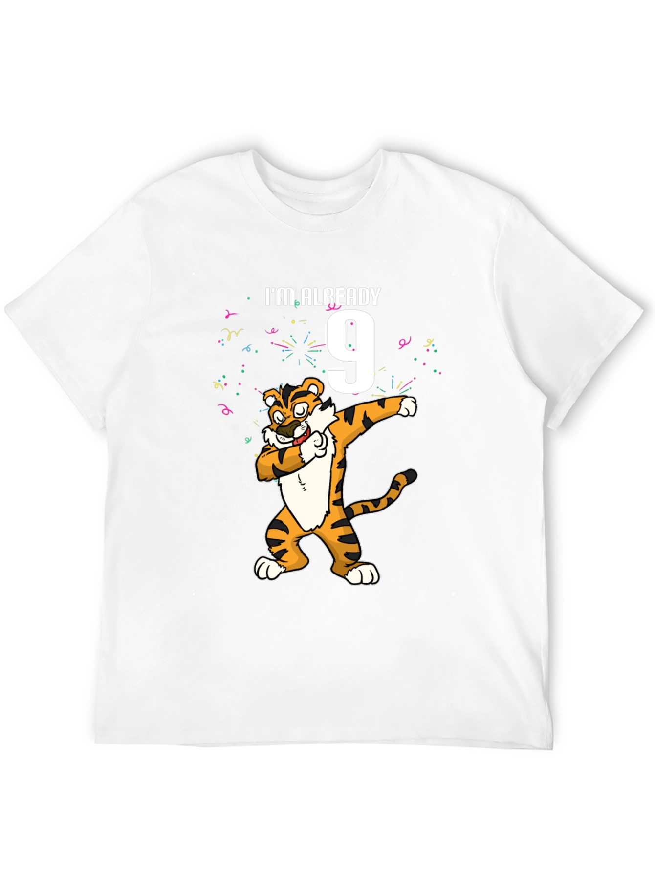 Im Already 9 Dabbing Tiger Birthday T-Shirt